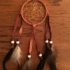 OutWest Shop Authentic Navajo Dream Catcher 3 Inch Tan Wrap