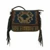American West Handbags Ladies' American West Handbag Tapestry Print: Zip Top Crossbody With Fringe Small 2 American West Handbags Ladies' American West Handbag Tapestry Print: Zip Top Crossbody With Fringe Small