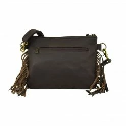 American West Handbags American West Handbag Tapestry Print: Zip Top Crossbody With Fringe Small