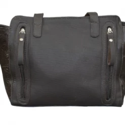 American West Handbags American West Handbag Pendleton Pony Collection: Leather Zip Top Tote Black Ladies'