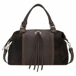 American West Handbags American West Handbag Cow Town Collection: Leather Western Zip Top Satchel Concealed Carry Ladies'