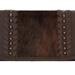 American West Handbags American West Handbag Cow Town Collection: Leather Tri-Fold Western Wallet