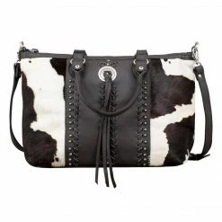 American West Handbags American West Handbag Cow Town Collection: Leather Western Zip Top Satchel Concealed Carry Ladies'
