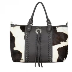 American West Handbags American West Handbag Cow Town Collection: Leather Western Zip Top Satchel Concealed Carry Ladies'