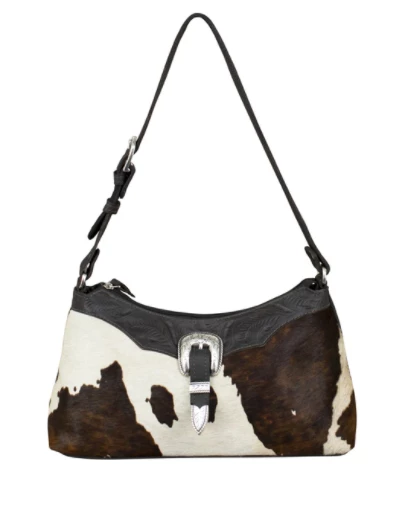 American West Handbags Ladies' American West Handbag Pendleton Pony Collection: Leather Zip Top Shoulder Brown 4 American West Handbags Ladies' American West Handbag Pendleton Pony Collection: Leather Zip Top Shoulder Brown