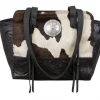 American West Handbags American West Handbag Pendleton Pony Collection: Leather Zip Top Tote Brown Ladies'