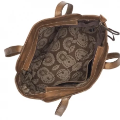 American West Handbags American West Handbag Pendleton Pony Collection: Leather Zip Top Tote Brown Ladies'