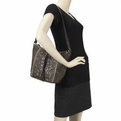 American West Handbags Ladies' American West Handbag Hill Country Collection: Leather Zip Top Tote