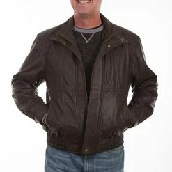 Scully Leather Company Men's Leather Jacket Collection: Scully Casual Featherlite Wind Buffer