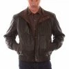 Scully Leather Company Men's Leather Jacket Collection: Scully Casual Featherlite Wind Buffer