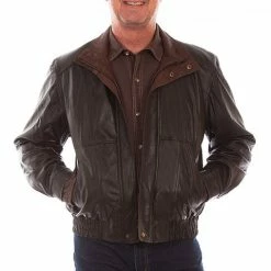 Scully Leather Company Men's Leather Jacket Collection: Scully Casual Featherlite Wind Buffer