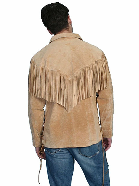 Scully Leather Company Men's Leather Jacket Collection: Scully Western Fringe Trapper Shirt 4 Scully Leather Company Men's Leather Jacket Collection: Scully Western Fringe Trapper Shirt
