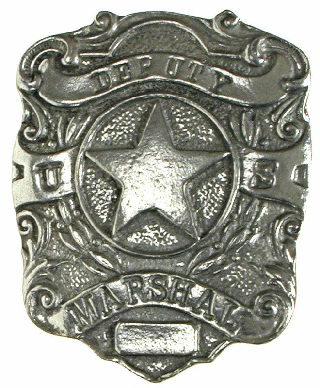 OutWest Shop Old West Historic Replica Badge: Deputy US Marshal Shield Men's 3 OutWest Shop Old West Historic Replica Badge: Deputy US Marshal Shield Men's
