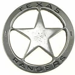OutWest Shop Old West Historic Replica Badge: Texas Rangers Star
