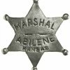 OutWest Shop Old West Historic Replica Badge: Marshal Abilene Kansas Star Men's