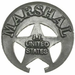 OutWest Shop Old West Historic Replica Badge: Marshal Indian Territory Star