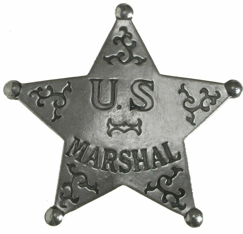 OutWest Shop Old West Historic Replica Badge: U.S. Marshal Star 3 OutWest Shop Old West Historic Replica Badge: U.S. Marshal Star