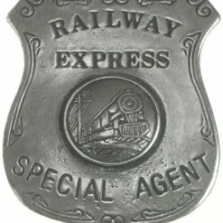 OutWest Shop Old West Historic Replica Badge: Railway Express Agent