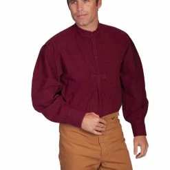 Scully Leather Company Men's Western Shirt Collection: Scully Rangewear Pullover, Band Collar