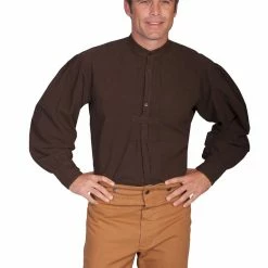 Scully Leather Company Men's Western Shirt Collection: Scully Rangewear Pullover, Band Collar 11 Scully Leather Company Men's Western Shirt Collection: Scully Rangewear Pullover, Band Collar