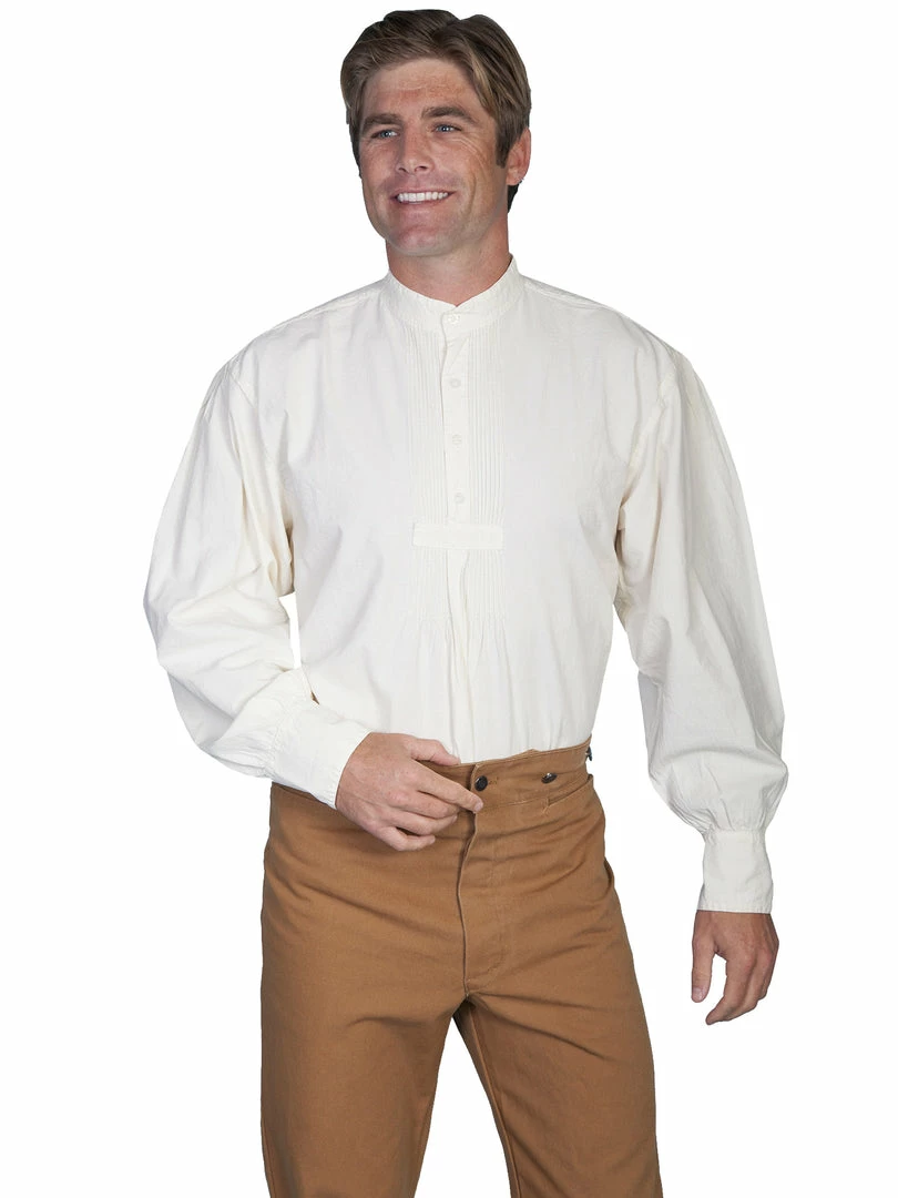 Scully Leather Company Men's Western Shirt Collection: Scully Rangewear Pullover, Band Collar 5 Scully Leather Company Men's Western Shirt Collection: Scully Rangewear Pullover, Band Collar
