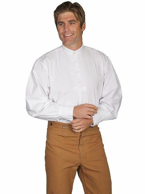 Scully Leather Company Men's Western Shirt Collection: Scully Rangewear Pullover, Band Collar 7 Scully Leather Company Men's Western Shirt Collection: Scully Rangewear Pullover, Band Collar