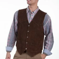 Scully Leather Company Men's Leather Vest Collection: Scully Western Suede