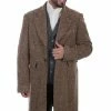 Scully Leather Company Men's Old West Collection Coat: Wahmaker Frock Brown Herrringbone 1 Scully Leather Company Men's Old West Collection Coat: Wahmaker Frock Brown Herrringbone