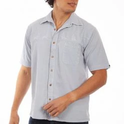 Scully Leather Company Men's Farthest Point Collection Shirt: Short Sleeve Sail Away