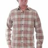 Scully Leather Company Men's Farthest Point Collection Shirt: Outdoor Corduroy Plaid Red