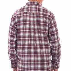 Scully Leather Company Men's Farthest Point Collection Shirt: Outdoor Flannel Plaid