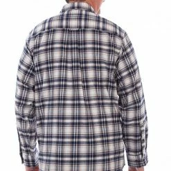 Scully Leather Company Men's Farthest Point Collection Shirt: Outdoor Flannel Plaid
