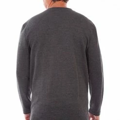 Scully Leather Company Men's Farthest Point Collection Shirt: Heather Rib Henley