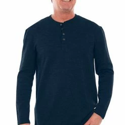 Scully Leather Company Men's Farthest Point Collection Shirt: Heather Rib Henley