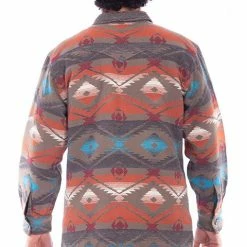 Scully Leather Company Men's Farthest Point Collection Jacket: Outdoor Southwest Shirt Olive