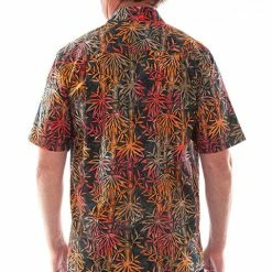 Scully Leather Company Men's Farthest Point Collection Shirt: Short Sleeve Hawaiian Tahiti Print