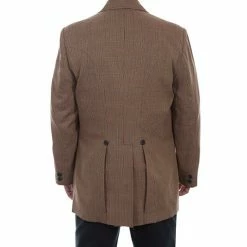 Scully Leather Company Men's Old West Collection Coat: Wahmaker Town Coat Tan