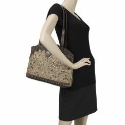 American West Handbags American West Handbag Annie's Secret Collection: Concealed Carry Leather Half Moon Tote Ladies'