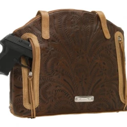 American West Handbags American West Handbag Annie's Secret Collection: Concealed Carry Leather Half Moon Tote Ladies'