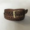 Rockmount Ranch Wear Accessory: Tooled Floral Leather Belt