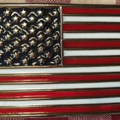 OutWest Shop Accessory: Trophy Buckle American Flag