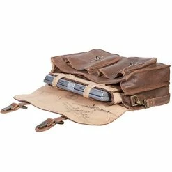 Scully Leather Company Scully 81st Aero Squadron Airborne Travel Collection: Two Gusset Work Bag Work Bags, Travel Bags, Luggage