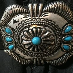 OutWest Shop Western Fashion Belt Accessory: Leather With Conchos And Turquoise Ladies' 20 OutWest Shop Western Fashion Belt Accessory: Leather With Conchos And Turquoise Ladies'