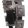 OutWest Shop Ladies' Western Fashion Belt Accessory: Leather With Conchos 1 OutWest Shop Ladies' Western Fashion Belt Accessory: Leather With Conchos
