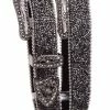 OutWest Shop Western Fashion Belt Accessory: Leather With Dark Crystals Ladies'
