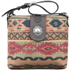 American West Handbags American West Handbag Southwest Tapestry Collection: Zip Top Shoulder Ladies'