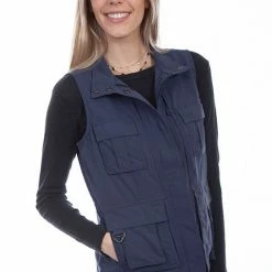 Scully Leather Company Women's Farthest Point Collection Vest: Outdoor Multi Pocket