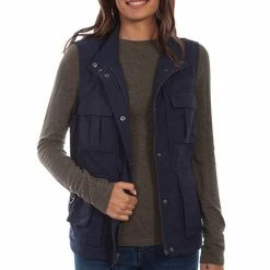 Scully Leather Company Women's Farthest Point Collection Vest: Outdoor Multi Pocket