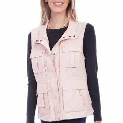 Scully Leather Company Women's Farthest Point Collection Vest: Outdoor Multi Pocket