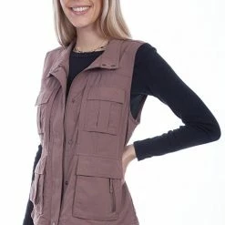 Scully Leather Company Women's Farthest Point Collection Vest: Outdoor Multi Pocket